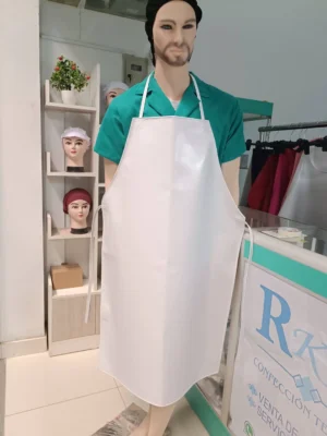 Delantal Industrial de PVC Impermeable 70 x 110 cm Blanco - Group RKM