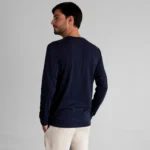 Polo manga Larga Azul marino unisex