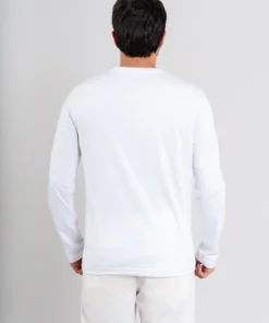 Polo manga Larga blanco unisex