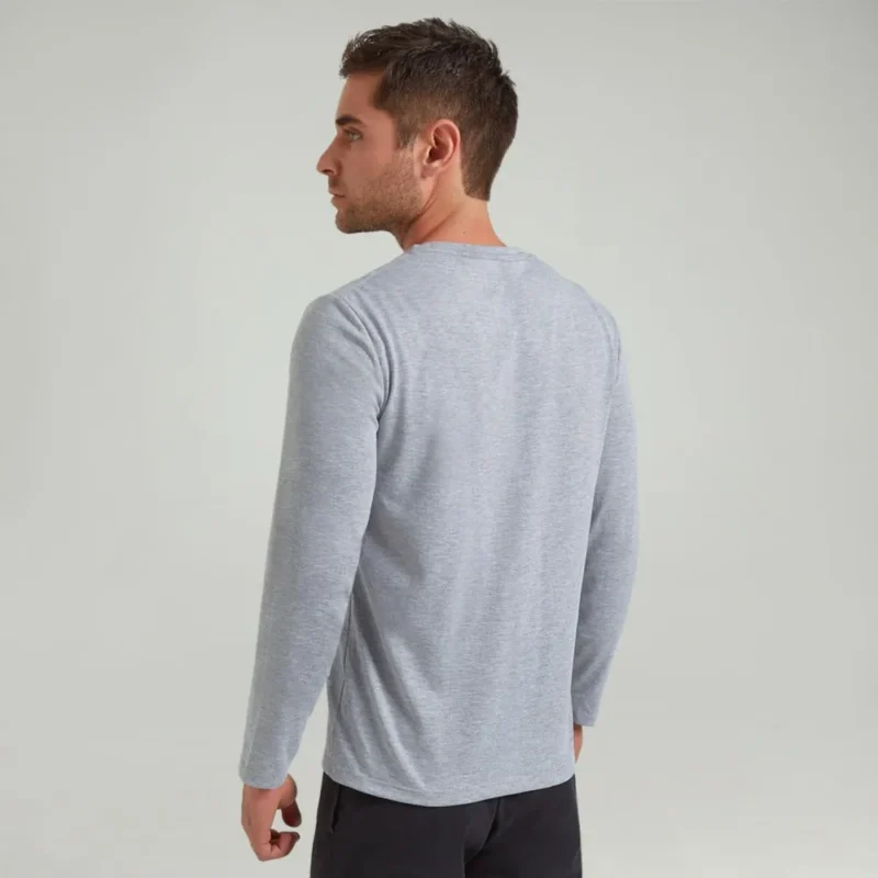 Polo manga Larga plomo unisex