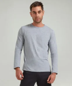 Polo manga Larga plomo unisex