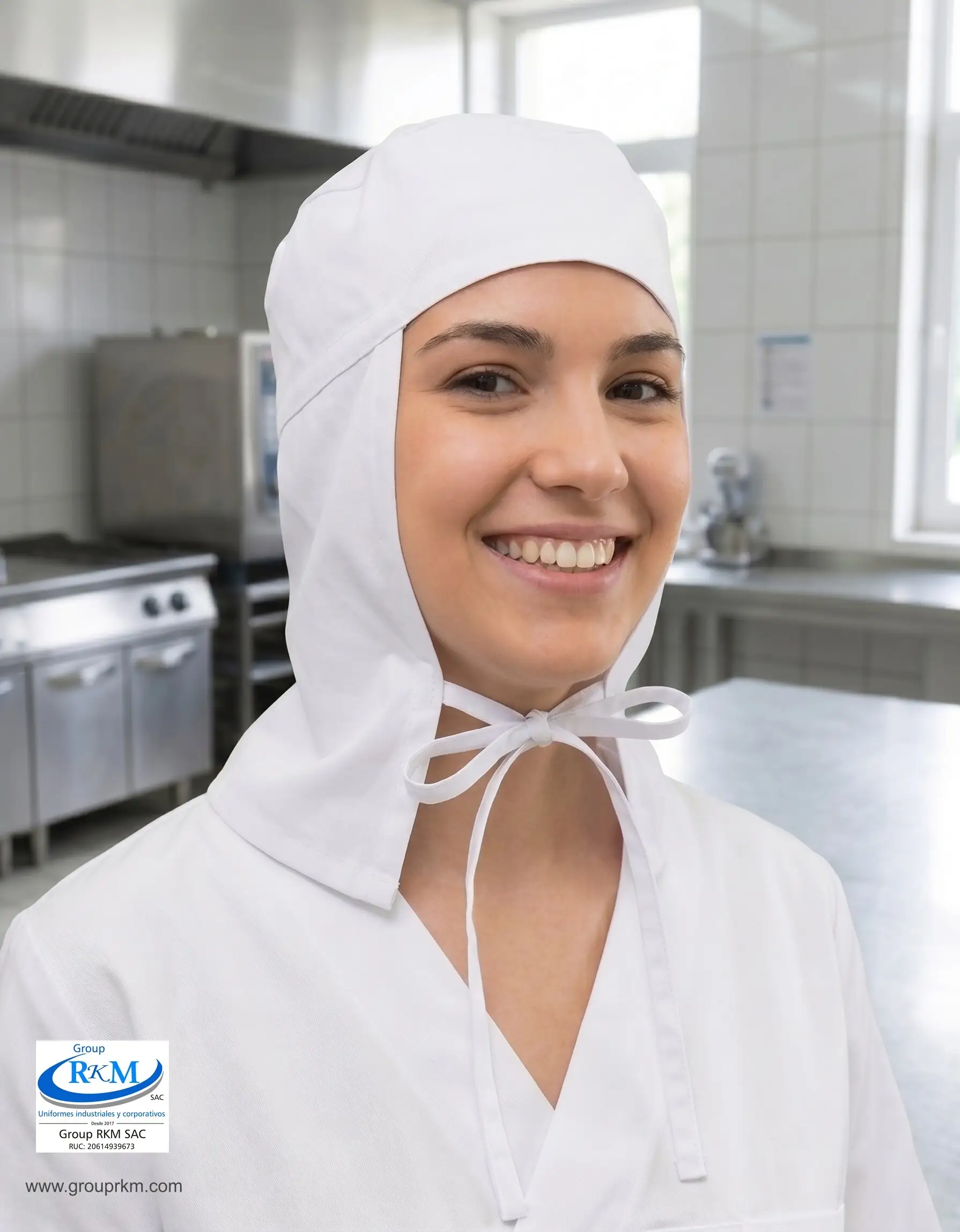 Cofia de tela Arabe Blanco 3