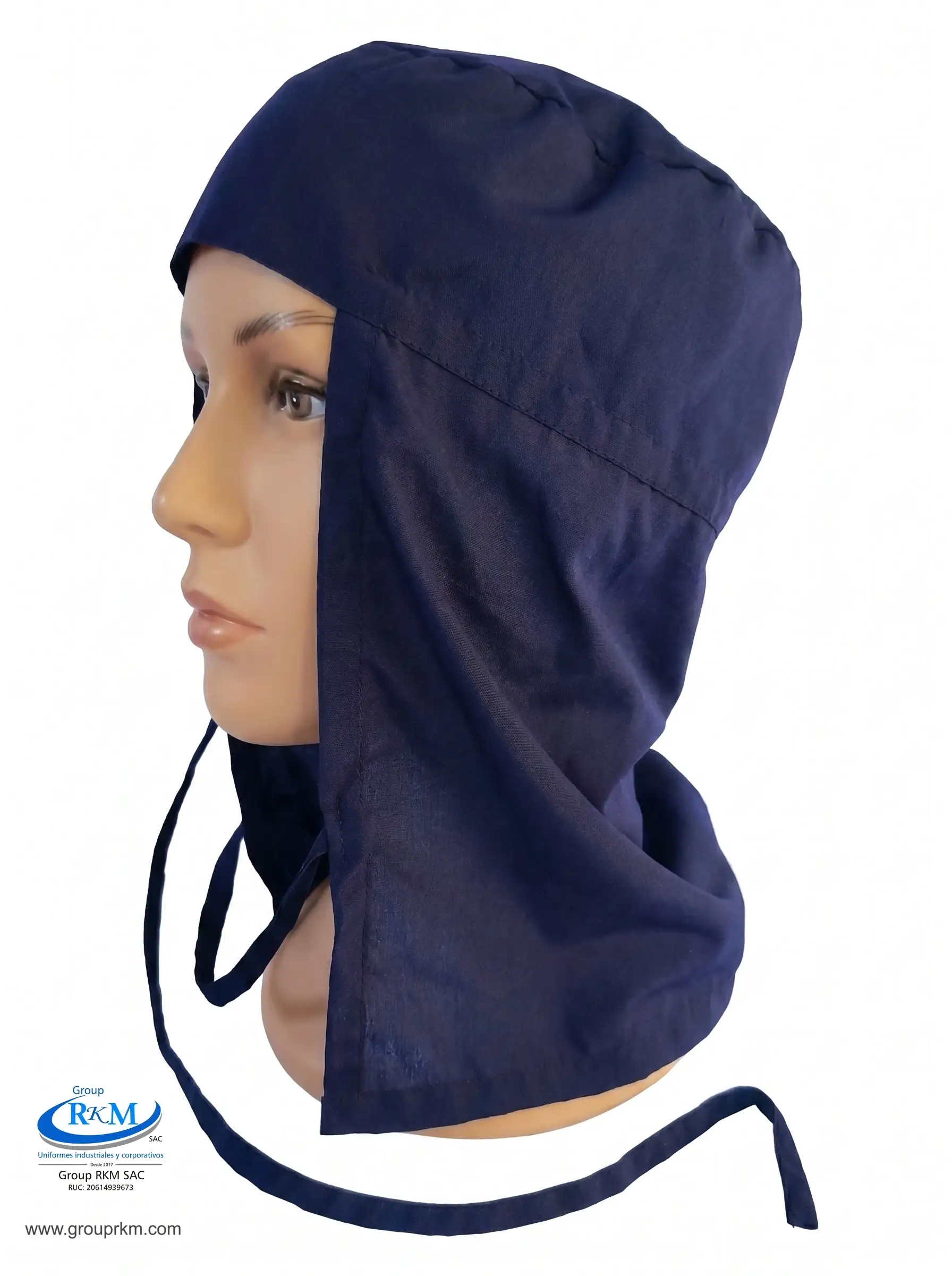 Cofia de tela Arabe Azul Marino