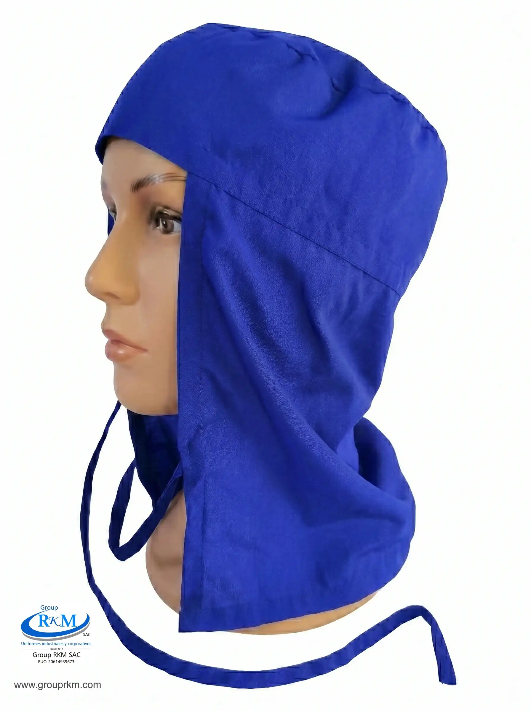Cofia de tela Arabe Azulino