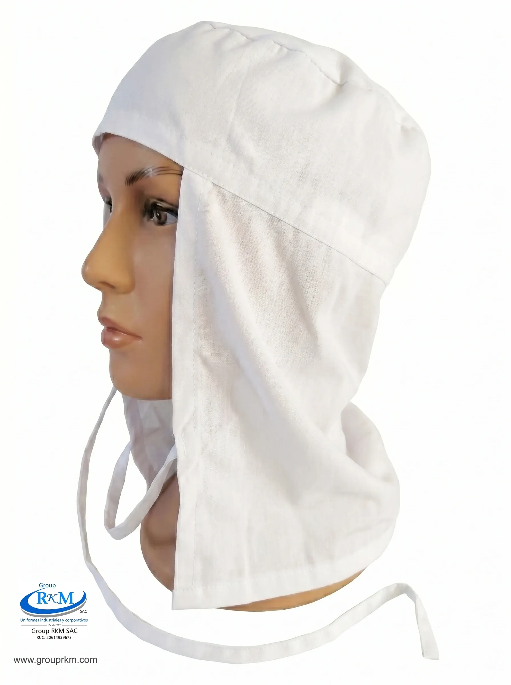 Cofia de tela Arabe Blanco