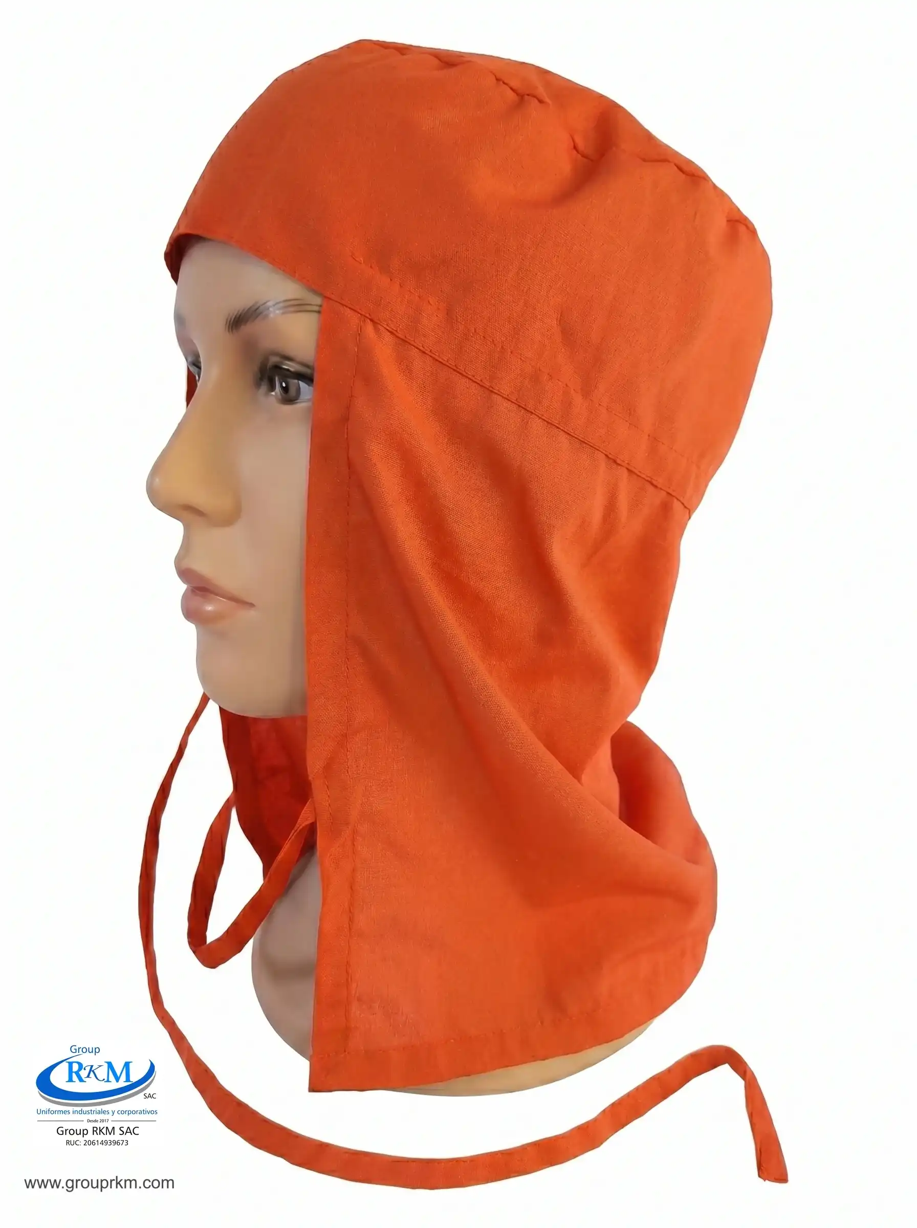 Cofia de tela Arabe Naranja