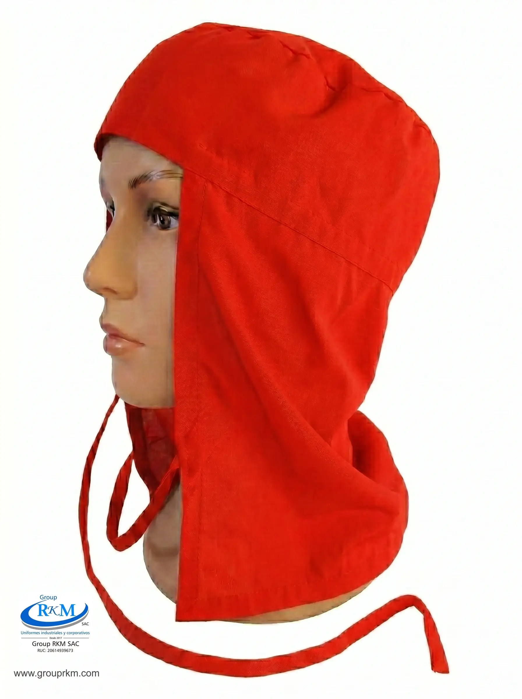 Cofia de tela Arabe Rojo