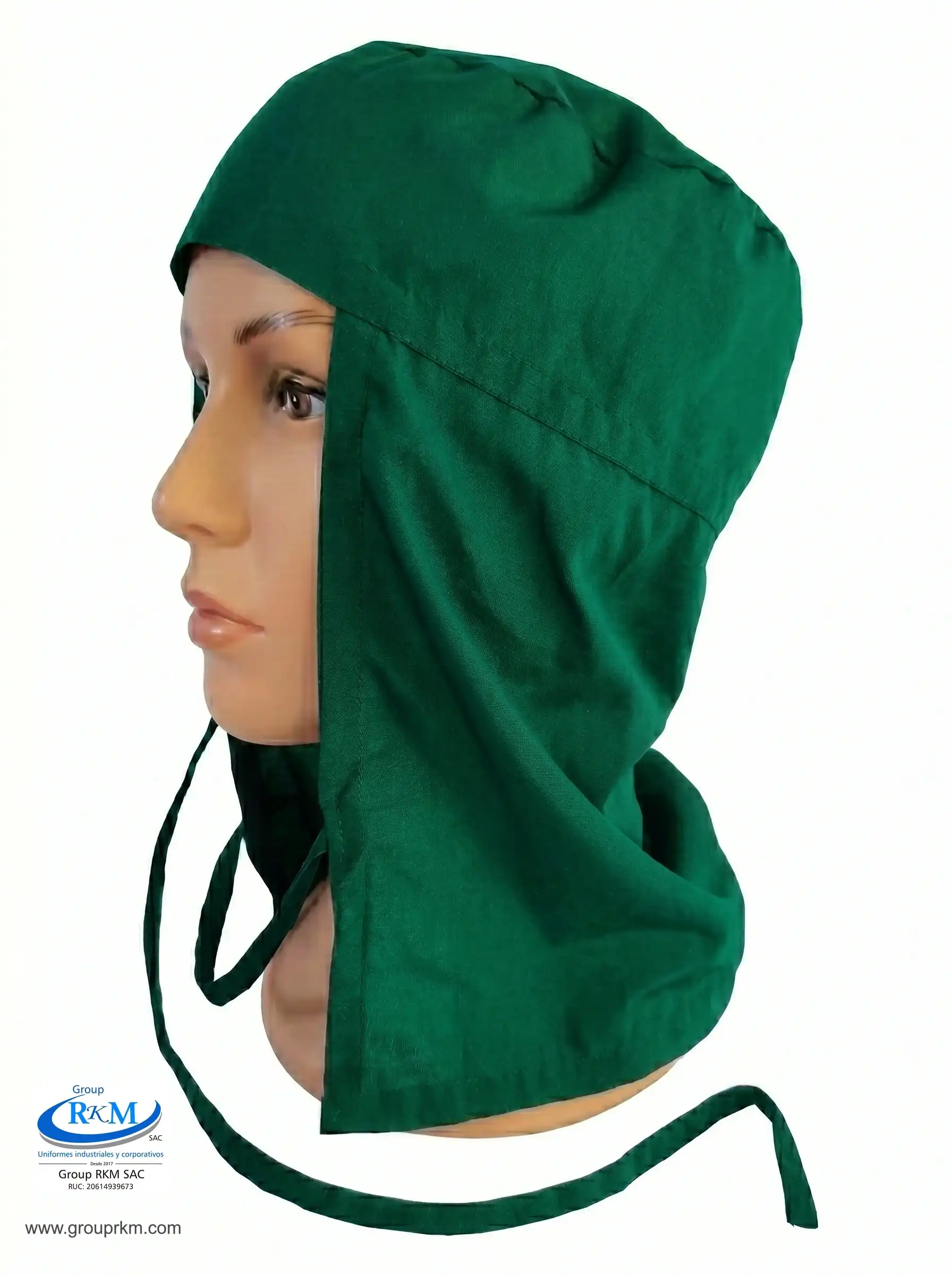 Cofia de tela Arabe Verde Hade