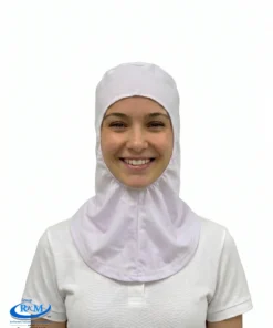 Cofia de tela capucha abierto Blanco - Fabrica de alimentos 2
