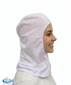 Cofia de tela capucha abierto Blanco - Fabrica de alimentos 3