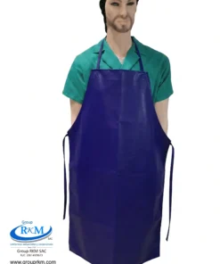 Mandil de PVC Industrial Azul Rey