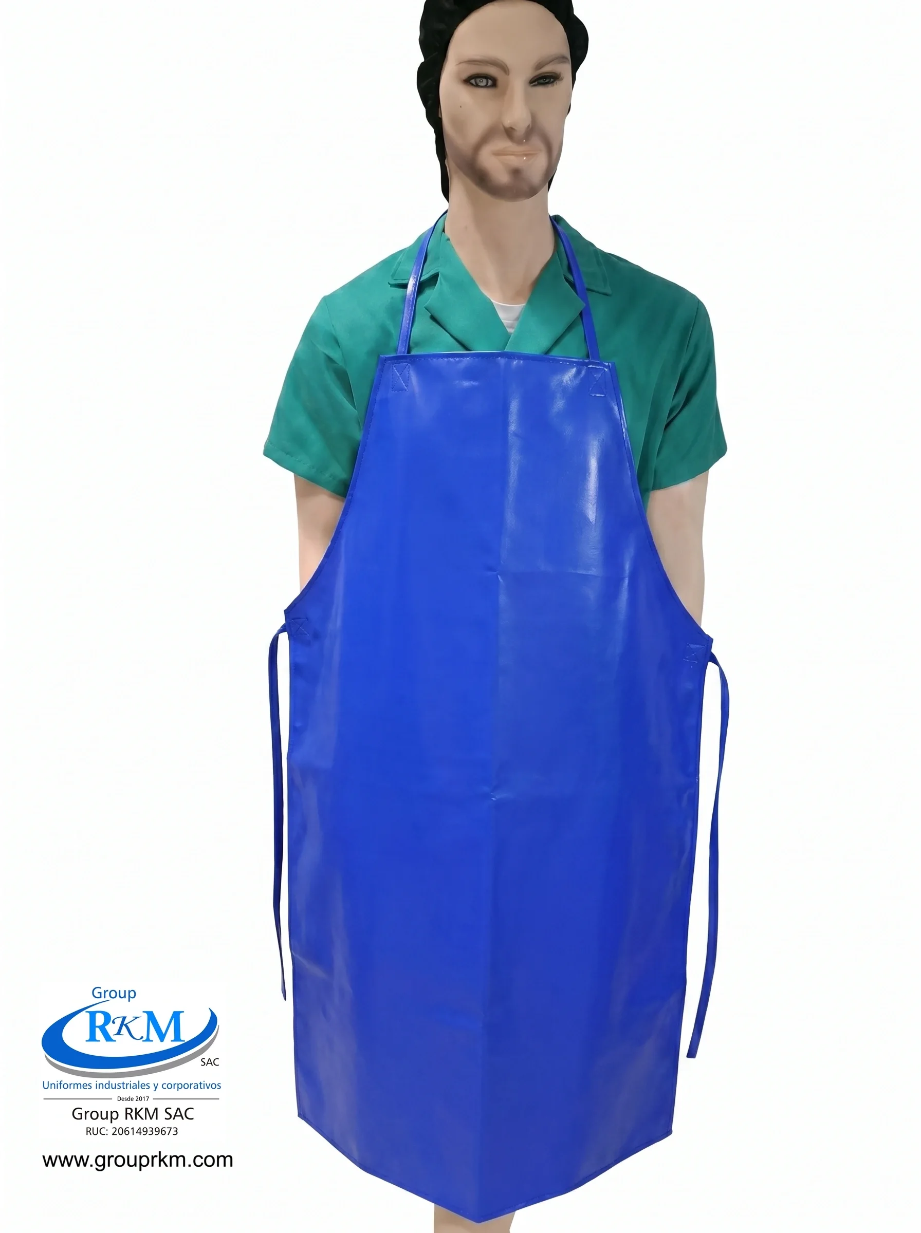 Mandil de PVC Industrial Azulino