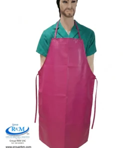 Mandil de PVC Industrial Fucsia