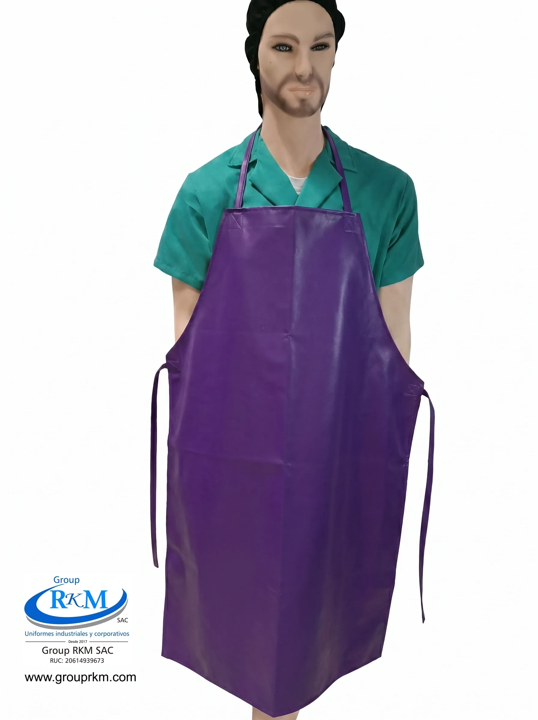 Mandil de PVC Industrial Morado