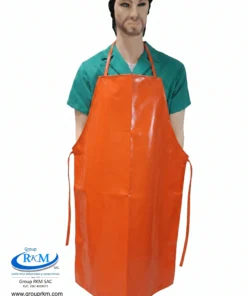 Mandil de PVC Industrial Naranja