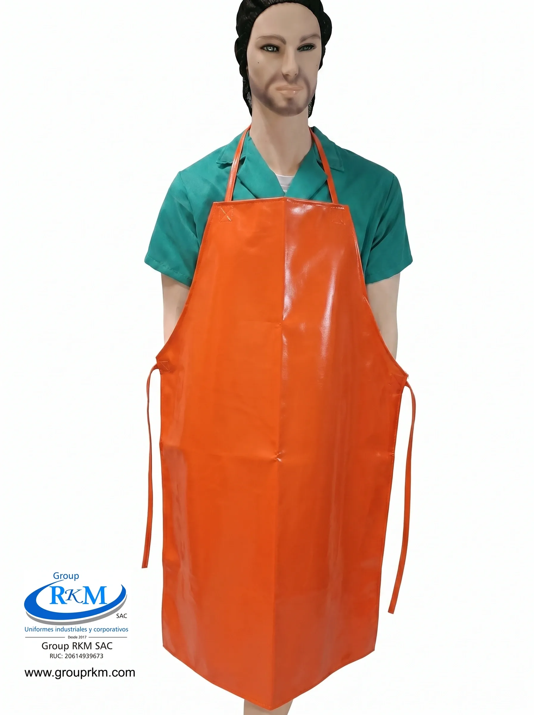 Mandil de PVC Industrial Naranja