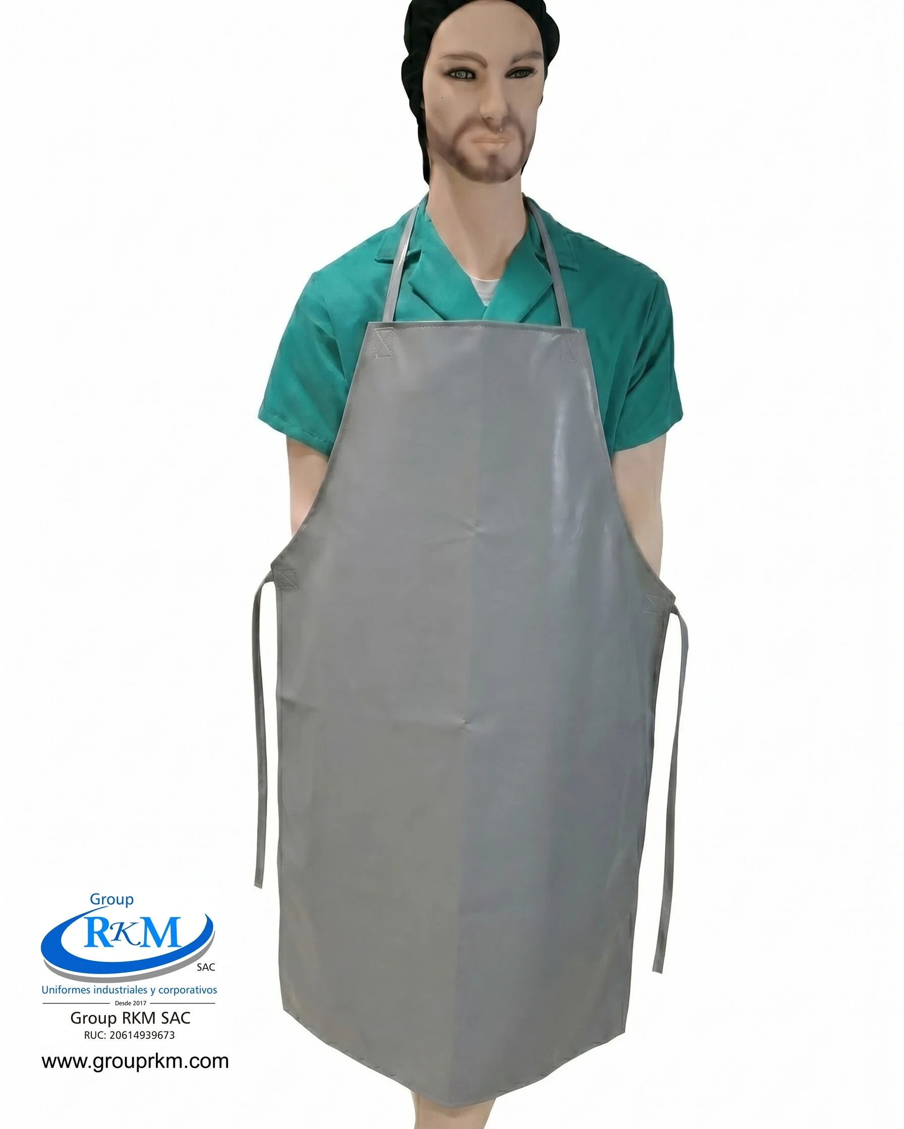 Mandil de PVC Industrial Plomo