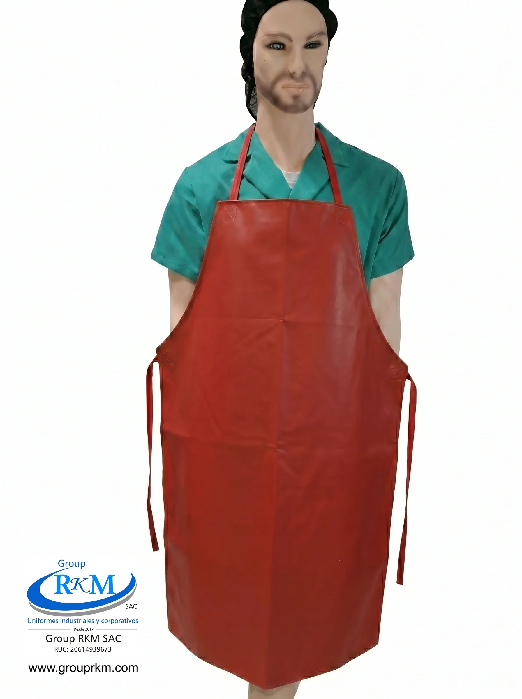 Mandil de PVC Industrial Rojo