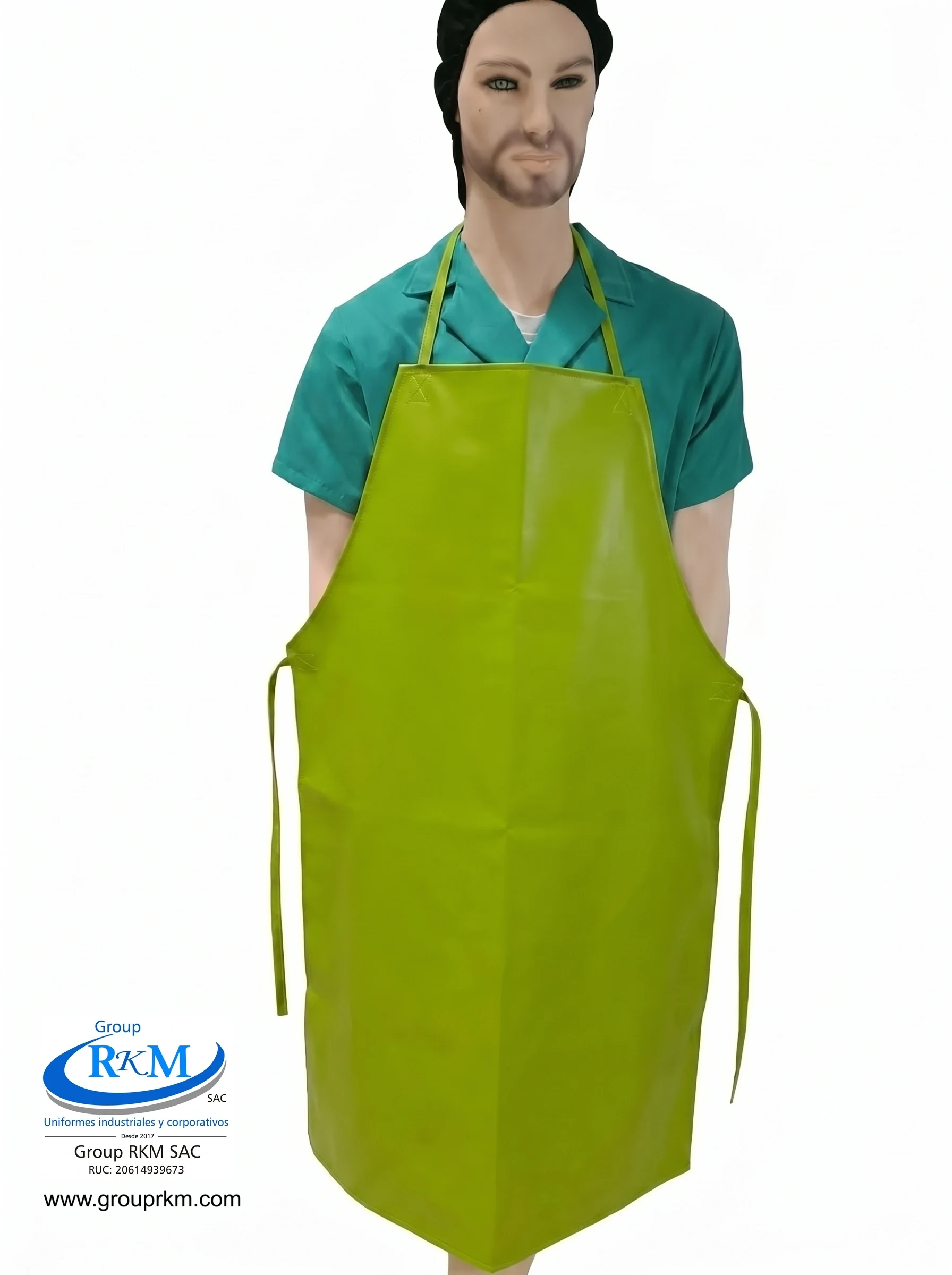 Mandil de PVC Industrial Verde Manzana