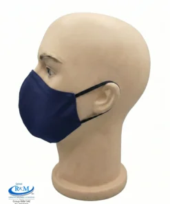 Mascarilla de tela Anatomica Con Ligas Azul Marino