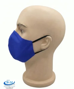 Mascarilla de tela Anatomica Con Ligas Azulino