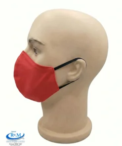 Mascarilla de tela Anatomica Con Ligas Rojo