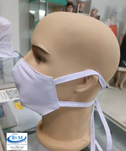 Mascarilla de Tela Anatomica con Amarres - 1