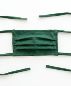 Mascarilla de tela plana con amarres en DRIL 3
